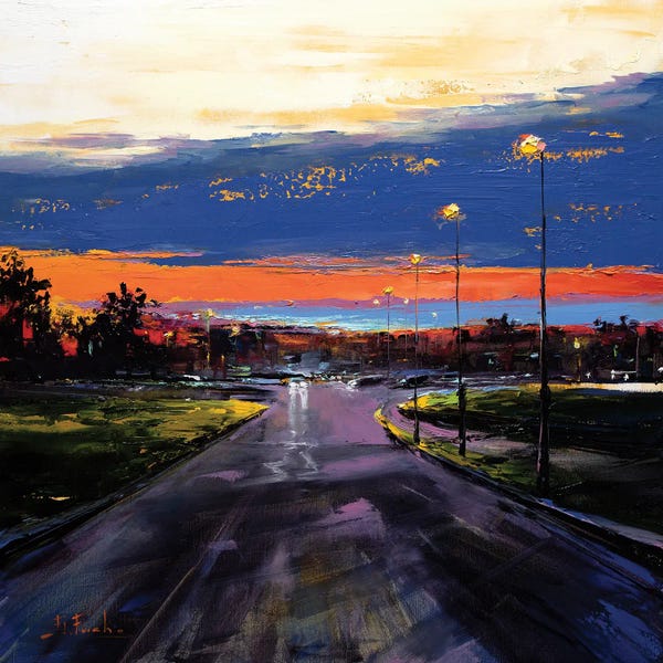 Bozhena Fuchs: Warm Sunset by Bozhena Fuchs