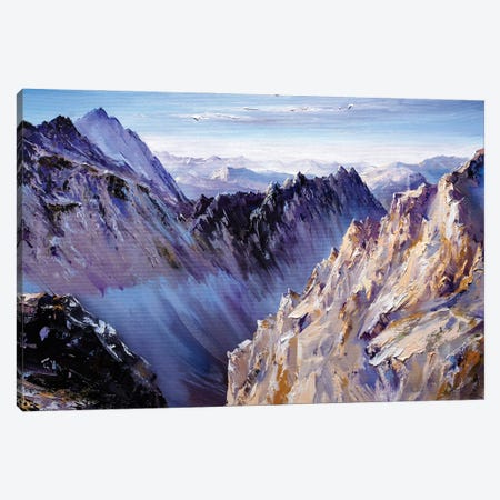 The Greatness Of Mountains Canvas Print #BZH178} by Bozhena Fuchs Canvas Artwork