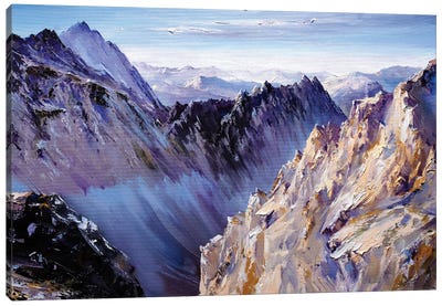 The Greatness Of Mountains Canvas Art Print - Bozhena Fuchs