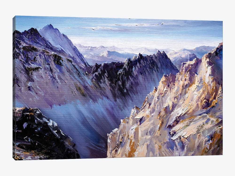The Greatness Of Mountains by Bozhena Fuchs 1-piece Canvas Artwork