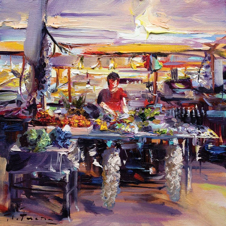 Market In Zadar by Bozhena Fuchs wall art