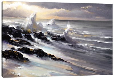Coastal Surf Canvas Art Print - Bozhena Fuchs