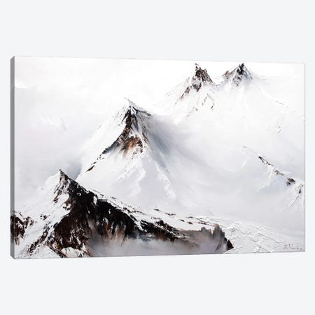 Snowy Mountains Canvas Print #BZH187} by Bozhena Fuchs Canvas Artwork