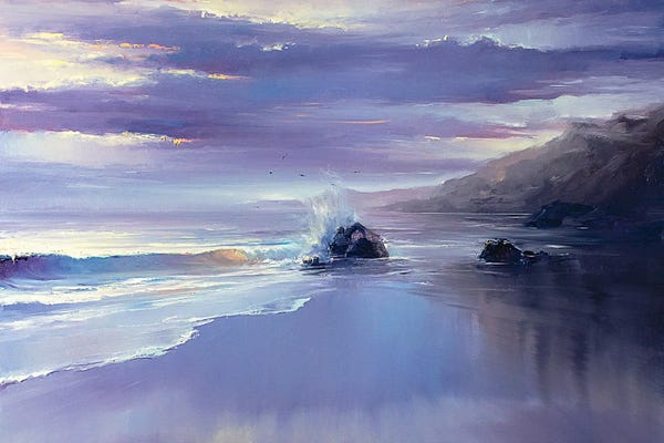 Large Coastal Art - Canvas Prints: After A Storm by Bozhena Fuchs