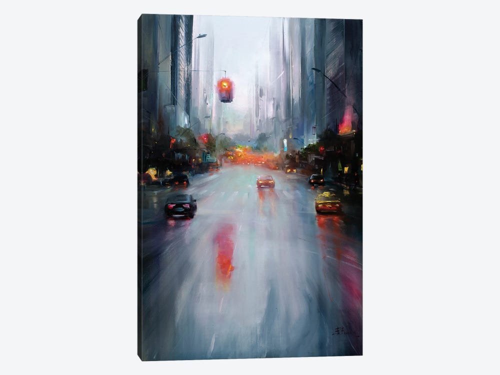 Rainy Day by Bozhena Fuchs 1-piece Canvas Art