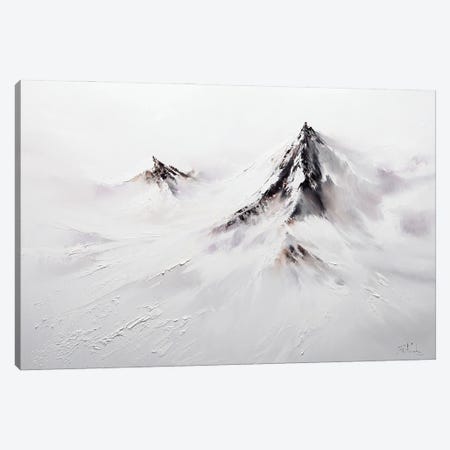 Snowy Mountain Peaks Canvas Print #BZH191} by Bozhena Fuchs Canvas Art