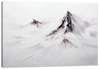 Snowy Mountain Peaks Canvas Art Print - Bozhena Fuchs