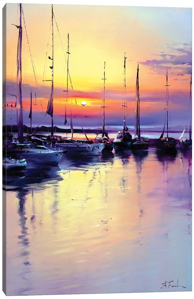 On The Adriatic Sea Canvas Art Print - Bozhena Fuchs