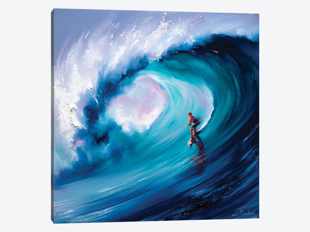 Fastest Surfer by Bozhena Fuchs 1-piece Art Print