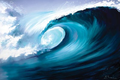 Sea Spray Symphony by Bozhena Fuchs framed wall art