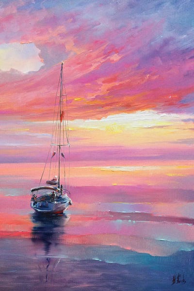Bozhena Fuchs: Colorful Seascape by Bozhena Fuchs