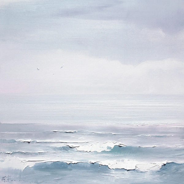 Contemporary Coastal: Quiet Morning by Bozhena Fuchs