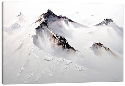 Mountain Bliss Canvas Art Print - Minimalist Living Room