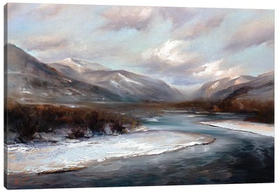 Valley Of Serene Beauty Canvas Art Print - Bozhena Fuchs