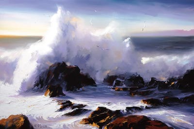 Serenade Of Sunlit Waves by Bozhena Fuchs framed wall art