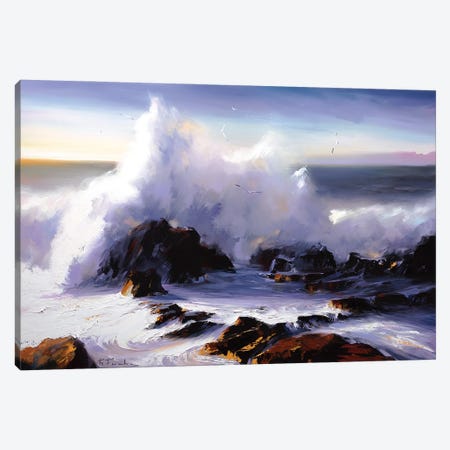 Serenade Of Sunlit Waves Canvas Print #BZH219} by Bozhena Fuchs Canvas Print