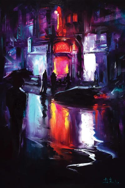 Nighttime Wanderings by Bozhena Fuchs framed wall art