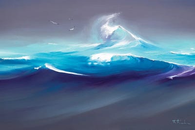 Dreams Of The Turquoise Sea by Bozhena Fuchs framed wall art