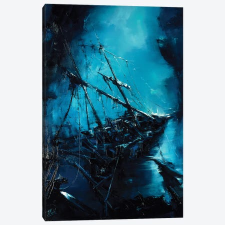 The Shipwreck Canvas Print #BZH22} by Bozhena Fuchs Canvas Wall Art
