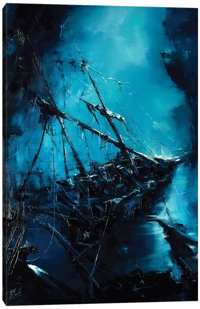 The Shipwreck Canvas Art Print - Bozhena Fuchs