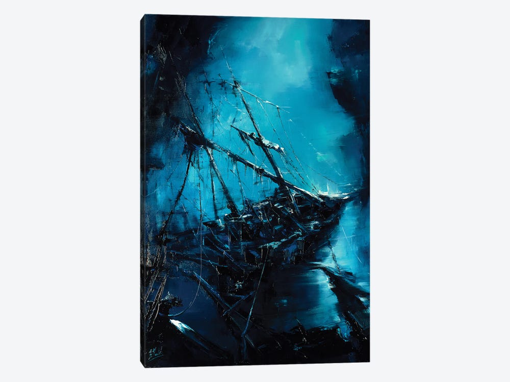 The Shipwreck by Bozhena Fuchs 1-piece Canvas Art