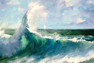 Crashing Wave by Bozhena Fuchs framed wall art