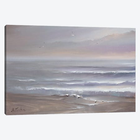 Waves Of Calm Canvas Print #BZH236} by Bozhena Fuchs Canvas Artwork