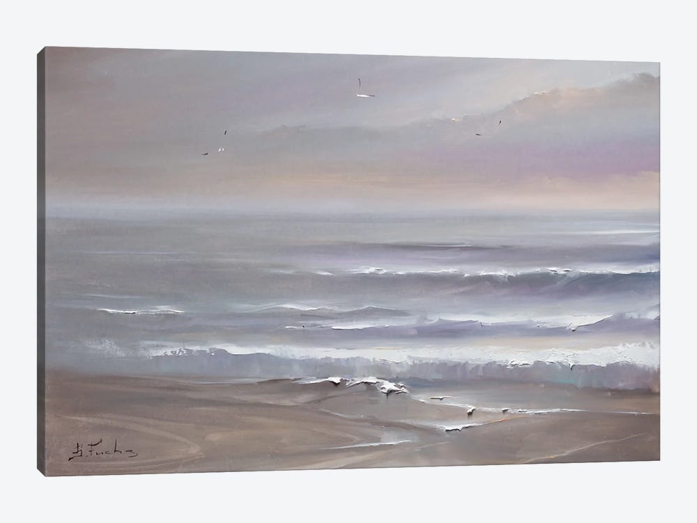 Waves Of Calm by Bozhena Fuchs 1-piece Canvas Wall Art