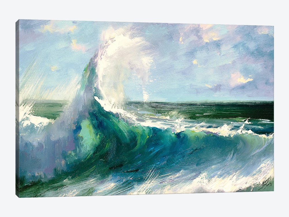 Crashing Wave by Bozhena Fuchs 1-piece Canvas Print