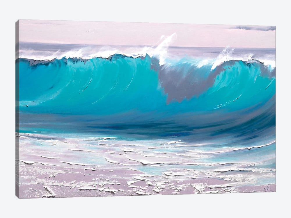 Birth Of The Turquoise Wave by Bozhena Fuchs 1-piece Canvas Print