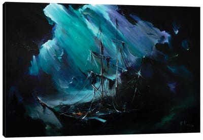 Black Pearl Canvas Art Print - Bozhena Fuchs