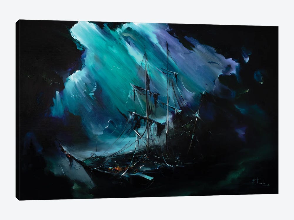 Black Pearl by Bozhena Fuchs 1-piece Canvas Print