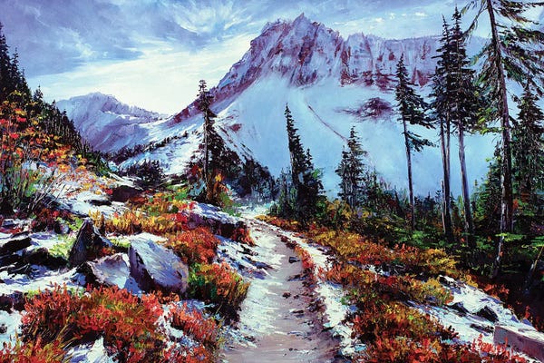Palette Knife Prints: Talus Slope by Bozhena Fuchs