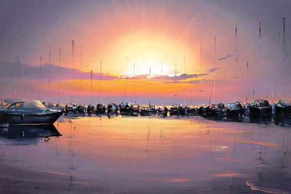 Bozhena Fuchs: Marina At First Light by Bozhena Fuchs