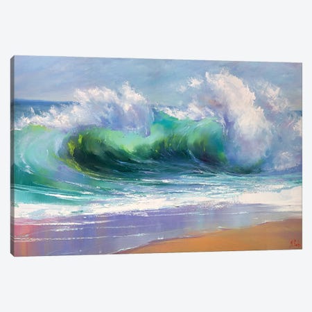Morning Wave Canvas Print #BZH2} by Bozhena Fuchs Canvas Art