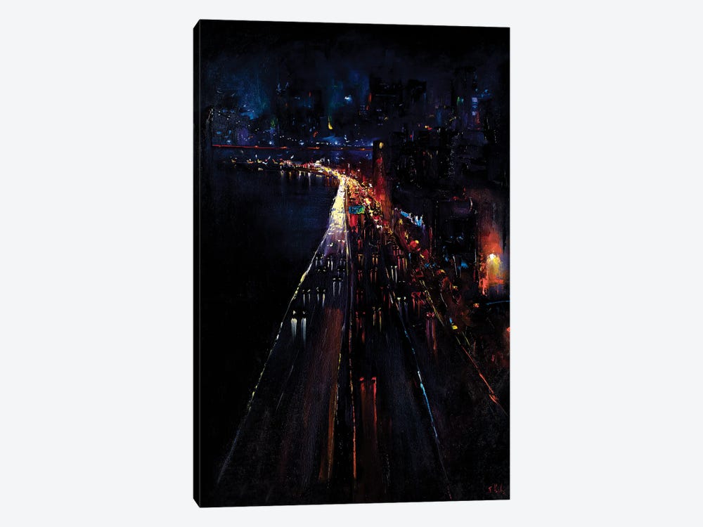 Manhattan Bridge by Bozhena Fuchs 1-piece Canvas Artwork