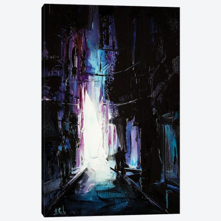 Stroll Through The City At Night Canvas Print #BZH32} by Bozhena Fuchs Canvas Print