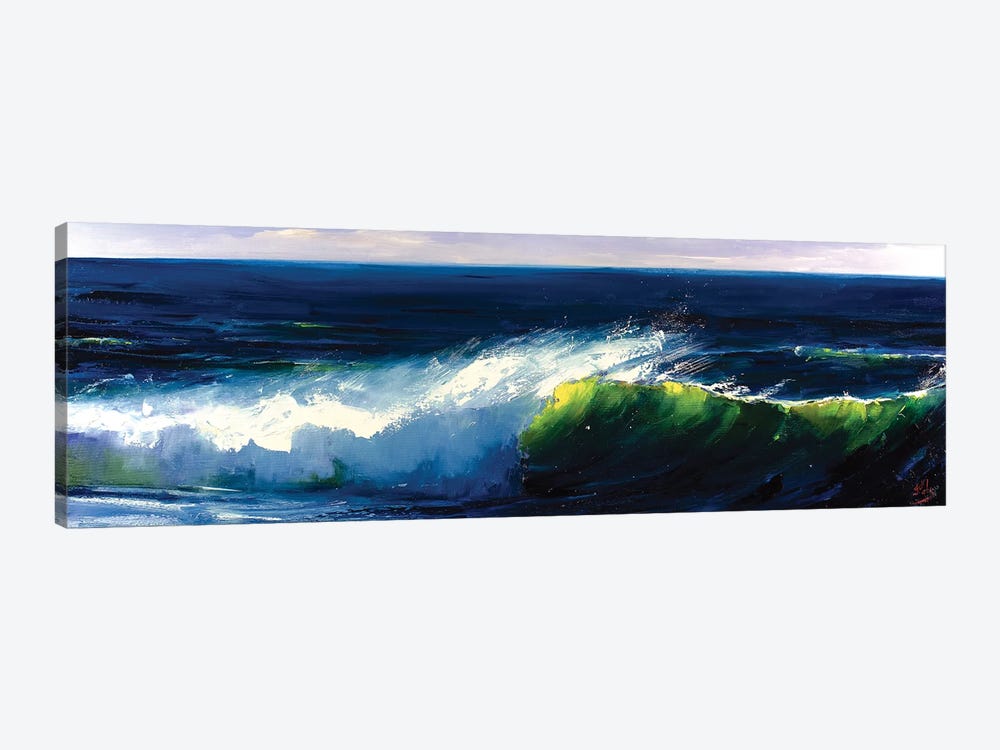 Green Wave by Bozhena Fuchs 1-piece Art Print