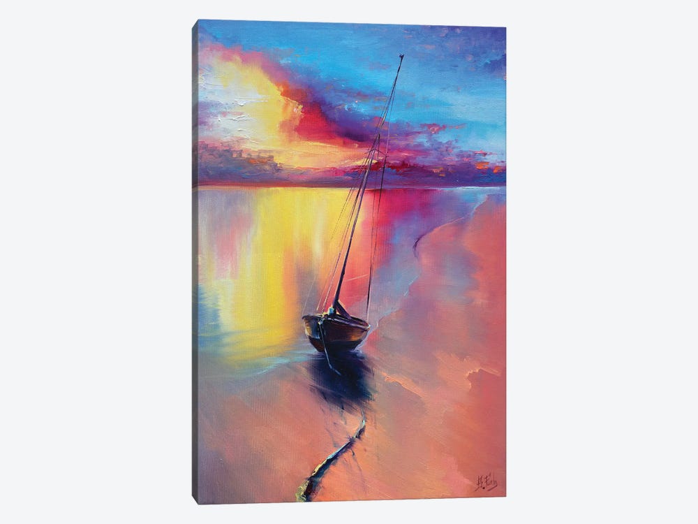 Sunset At The Sea by Bozhena Fuchs 1-piece Art Print