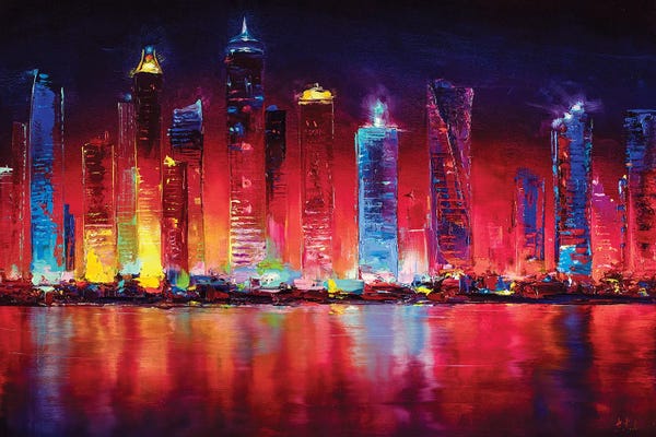 United Arab Emirates: Dubai Skyline by Bozhena Fuchs