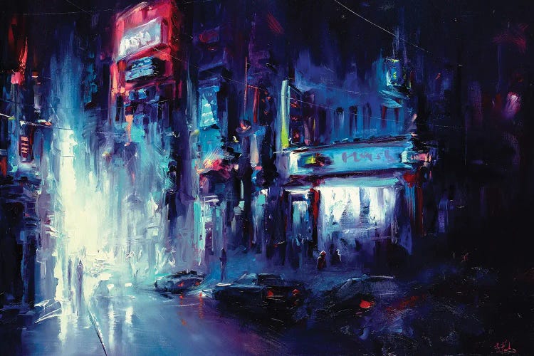 Urban Night Life by Bozhena Fuchs wall art