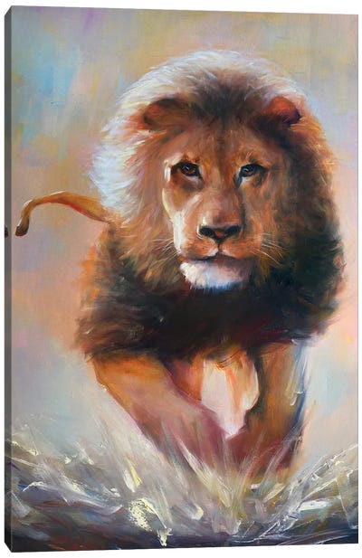 The Lion Canvas Art Print - Bozhena Fuchs