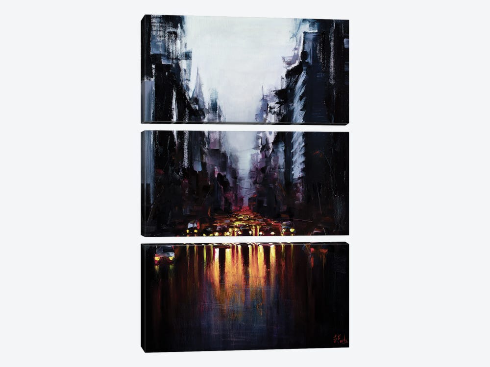 After Morning Rain by Bozhena Fuchs 3-piece Canvas Art Print