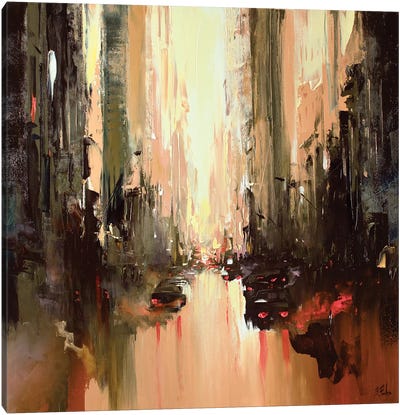 Cityscape Painting Canvas Art Print - Bozhena Fuchs