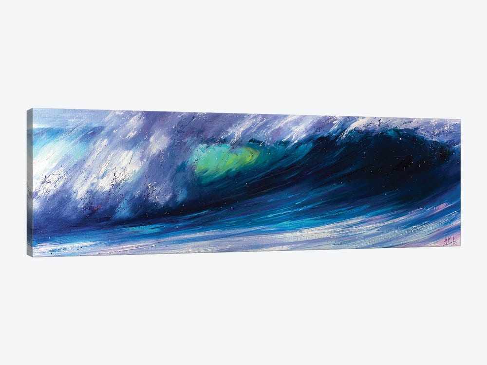Wave Breaking On The Beach by Bozhena Fuchs 1-piece Canvas Print