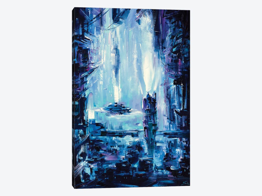 Neon City by Bozhena Fuchs 1-piece Canvas Artwork