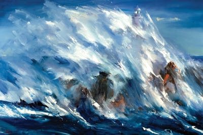 The Lighthouse by Bozhena Fuchs framed wall art