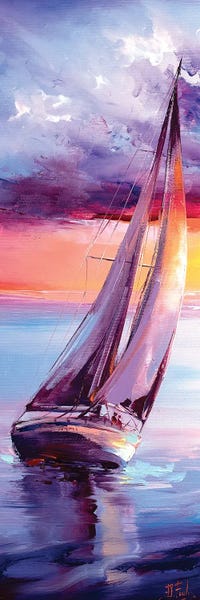 Beach Lover: Sailing Painting by Bozhena Fuchs