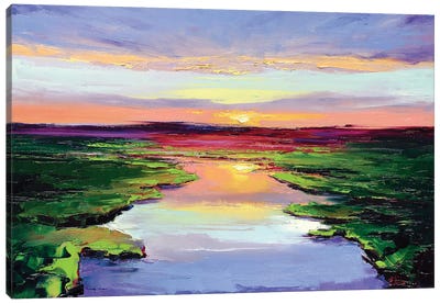 Morning Colors Canvas Art Print - Gestural Skies