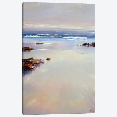 A Quiet Morning On The Beach Canvas Print #BZH74} by Bozhena Fuchs Canvas Art
